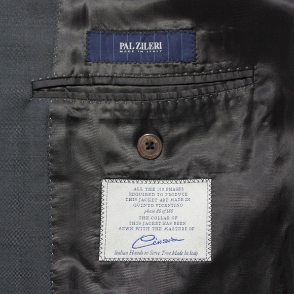 PAL ZILERI recent grey wool blazer ITALY 42R US - Picture 5 of 8